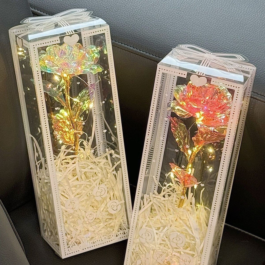 🍑玫瑰花束禮盒 七彩炫光 玫瑰 玫瑰花 情人節 永生花 畢業花束 花束 母親節 生日禮物 教師節 超出片 彩金花