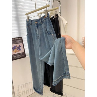 M-5XL 大尺碼天絲牛仔褲女夏季薄款遮胯顯瘦百搭九分哈倫褲蘿卜褲