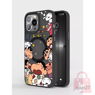 小新magsafe磁吸蘋果iphone 15 14 13 12 11 pro max plus手機殼卡通透明矽膠防摔