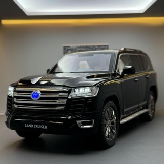 合金車 1:18 模型車 豐田 land cruiser 越野車 聲光 迴力車 汽車模型 擺設 玩具車 男孩玩具