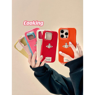 西太后皮質高階感立體星球iphone15手機殼小眾創意蘋果13pro新款15簡約純色14promax防摔保護套女款