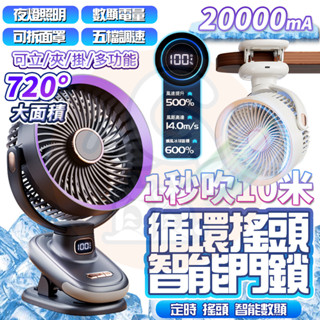 隔日🚚 循環扇 夾式電風扇 自動擺頭 靜音風扇 桌面風扇 風扇 推車風扇 數顯螢幕 空氣循環扇 usb風扇 夾子風扇