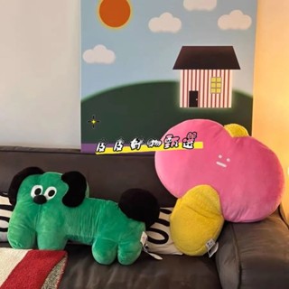 【免運】小紅書衕款多巴胺抱枕小狗毛絨玩偶床上陪睡娃娃午睡趴枕房間裝飾