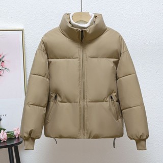 愛依依 風衣外套 防風外套 風衣 棉衣外套 保暖 麵包服S-2XL新款加厚保暖棉衣女短款麵包服-1245.