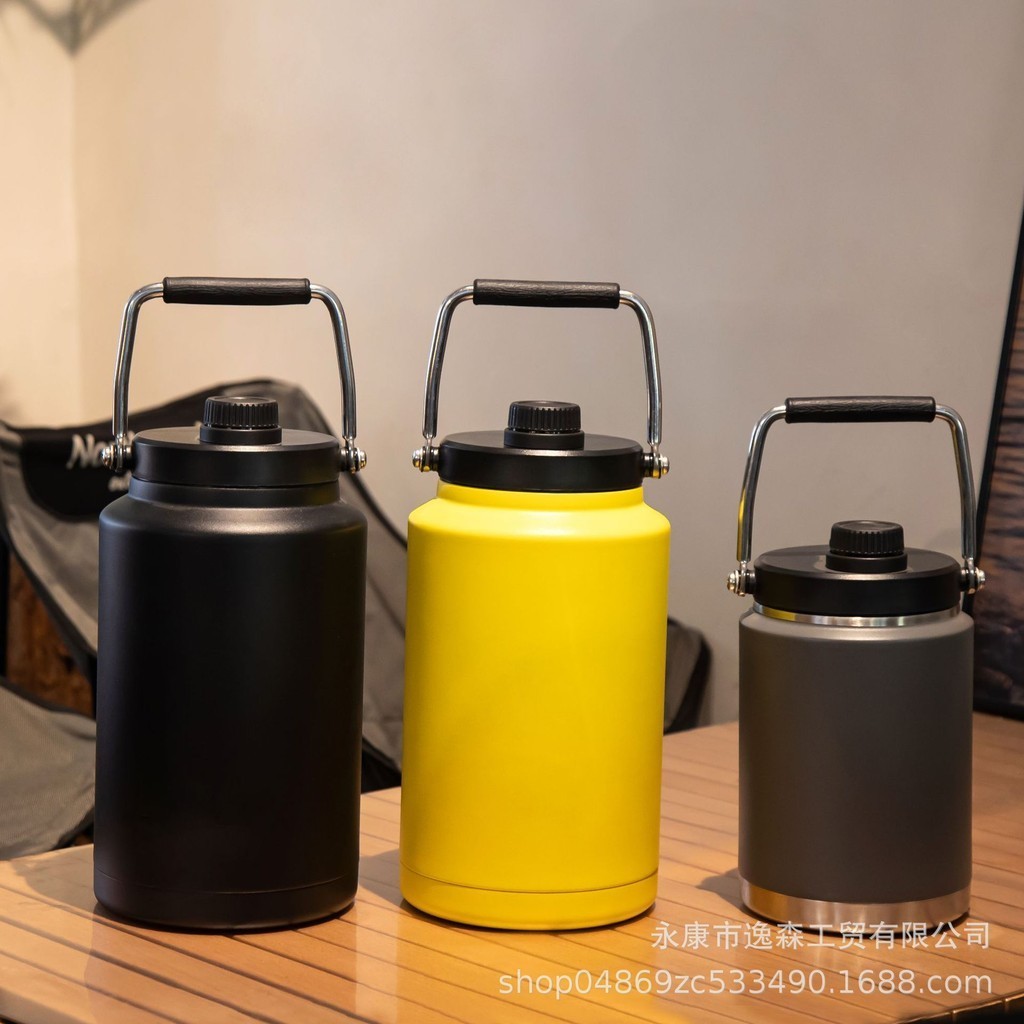 官方正品🔥秒出【急速出貨】高大上家居  雙層真空 304不銹鋼 大冰桶啤酒桶 大容量戶外運動保溫壺 大容量冰霸杯