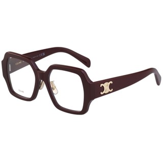 CELINE 凱旋門 鏡框 眼鏡(咖啡紅色)CL50131F