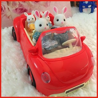 [有貨]森林動物家庭 敞篷車 紅色跑車 野餐玩具 附野餐道具 車門可開 兒童家家酒玩具 生日禮物 MLL