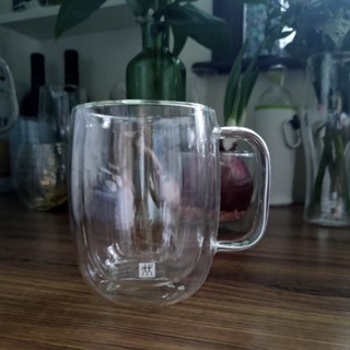❥現貨☀隔熱杯☀ 微瑕疵雙立人雙層耐熱玻璃杯咖啡拿鐵牛奶杯防爆馬剋杯不礙使用
