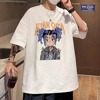 NANS 臺灣現貨 短袖男 美式街頭短袖t恤男韓版潮流寬鬆大碼體恤夏季港味情侶半袖上衣