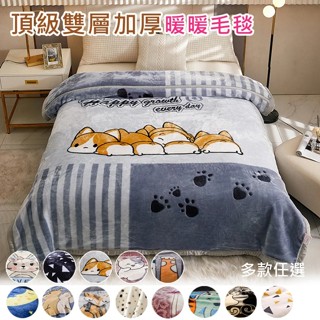 🚚臺現🚚 100%正品✨ 頂級拉舍爾雙層加厚毛毯150*200CM 棉被毯 床被毯 加厚柔軟毛毯 毛毯 暖暖蓋毯