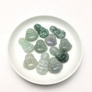 宏雲Hongyun-jf-(5pcs)- 緬甸玉器A料觀音佛公翡翠玉器玉石吊墜掛件工藝DIY小配件廠家批發