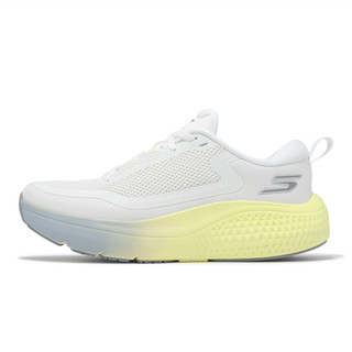 Skechers 慢跑鞋 Go Run Supersonic Max 女鞋 白黃 弧形底 [ACS]172086WLBY