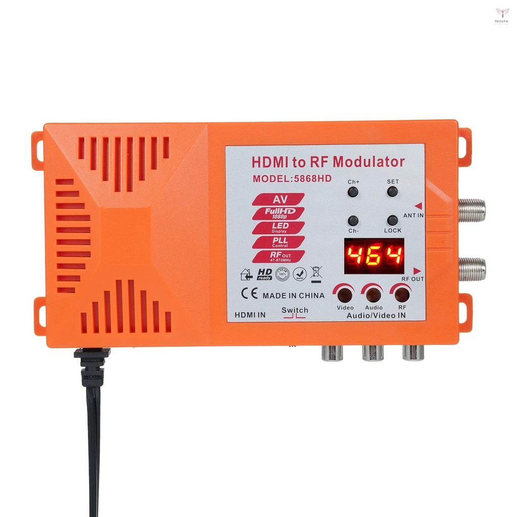 電視和 AV 到 RF 調製器 RF 轉換器 RF 轉換器用於 PAL NTSC 格式的射頻轉換器用於電視和 AV 到