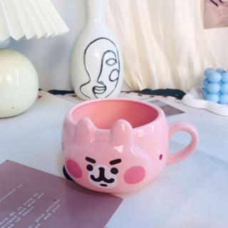 水杯 馬克杯 陶瓷杯卡娜赫拉粉色盒卡娜軟萌馬克杯小可愛吸管兔兔水杯咖啡杯玻璃杯