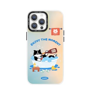 適用於可愛小黑貓iPhone15Promax搞怪狗狗mate60華為p70磁吸magsafe手機殼vivox100ult