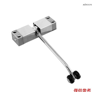 不鏽鋼簡易閉門器套裝 家用酒店辦公室緩衝自動彈簧合頁靜音閉合器 實用五金工具 易安裝自動彈簧關門器 銀色