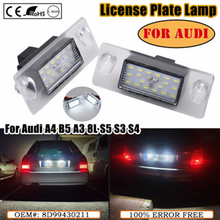 2x Canbus LED 牌照燈無錯誤燈適用於奧迪 A4 S5 B5 A3 8L S3 Sportback S4 Av