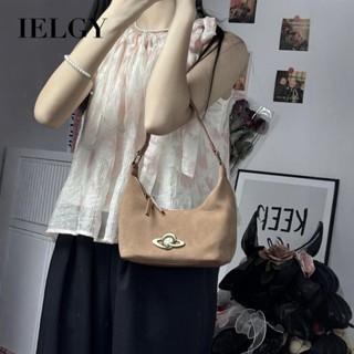 IELGY 韓版牛仔布小眾腋下包 高階質感復古單肩通勤手提包