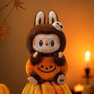 🎃現貨 LABUBU萬聖節拉布布 南瓜娃娃 玩偶 labubu 南瓜公仔 labubu吊飾 泡泡瑪特搪膠 毛絨搪膠娃娃