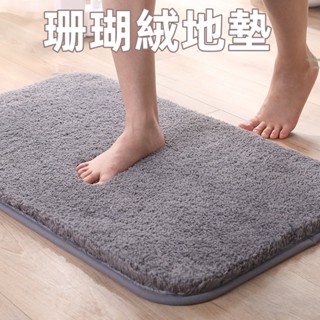 臺灣出貨👌珊瑚絨地墊 仿羊絨地毯 絨毛地墊 厚地毯 加厚地毯 地墊 地毯 地毯地墊 浴室 吸水地毯 防滑地毯 止滑地毯
