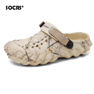 Socrs 2024 男士大涼鞋夏季穿防滑沙灘拖鞋潮流休閒涼鞋透氣厚底高品質尺碼 46 47 48 49