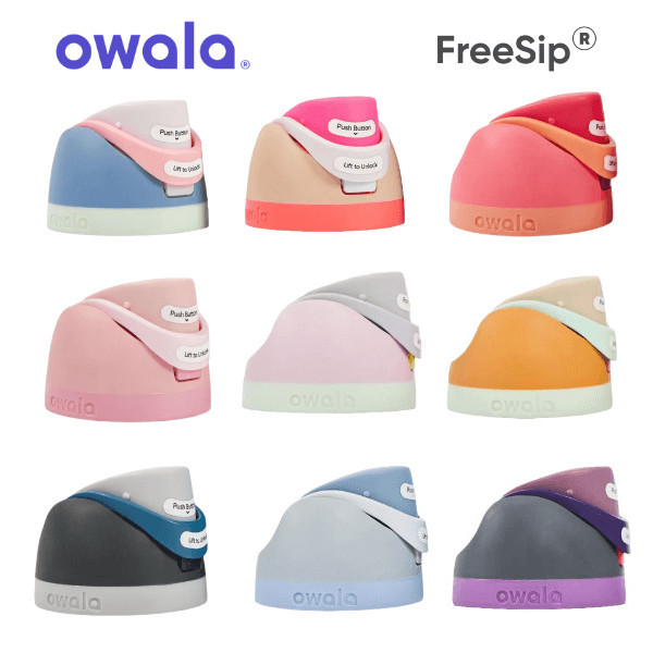 Owala FreeSip翻蓋-用於16Oz/24Oz/32Oz/40Oz水瓶 防漏吸管蓋 水杯替換杯蓋 水瓶配件