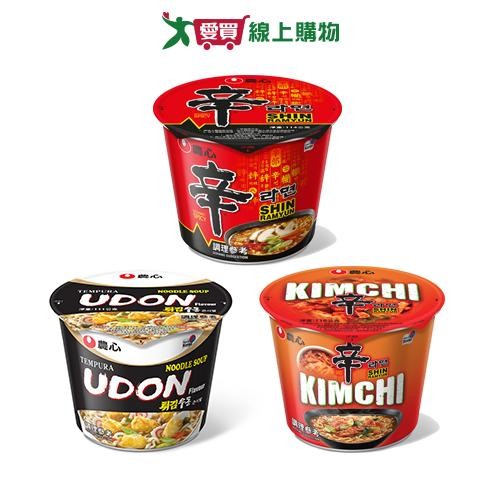 農心大碗麵系列(辛拉麵/天婦羅海鮮烏龍/辛辣白菜)(111-114g/碗)【愛買】