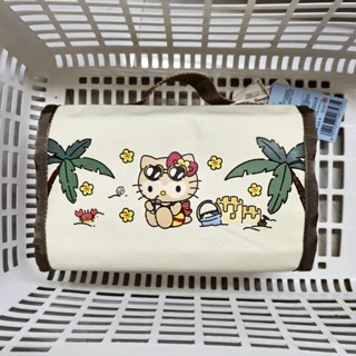 【臺灣出貨】免運MINISO名創優品Hello Kitty凱蒂貓夏日黑皮系列-洗漱收納包