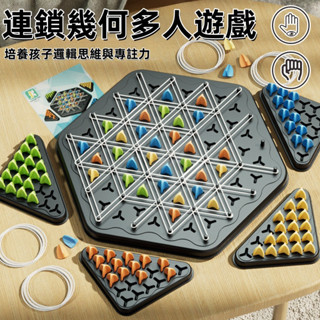 臺灣現貨🔥連鎖棋 桌面遊戲 親子互動遊戲 鍛煉兒童 邏輯思維 益智玩具幼兒園 連鎖三角棋 團康遊戲BSMI：D74979
