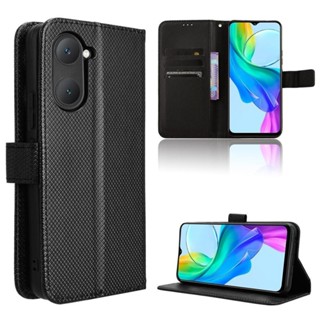 Vivo Y28s 5G Y 28s V2346 手機殼錢包 PU 皮革後蓋支架手機殼的翻蓋手機殼