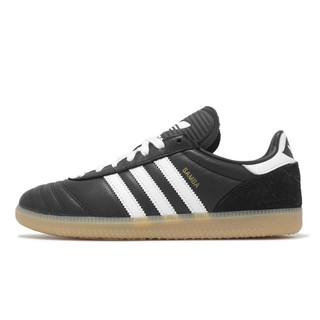 adidas 休閒鞋 Samba JP 男鞋 女鞋 黑 白 皮革 膠底 復古 三葉草 愛迪達 [ACS] JQ9056