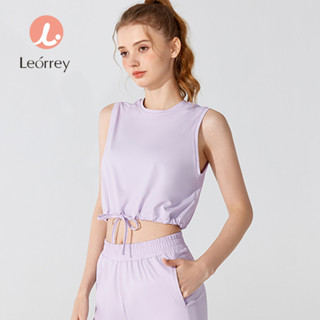 Leorrey - 健身服瑜伽背心寬鬆跑步運動短袖T恤