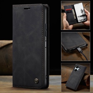 CaseMe 商務皮套 紅米 Redmi 13 4G 手機殼 Note 13R 5G 掀蓋保護殼 支架插卡 翻蓋皮套