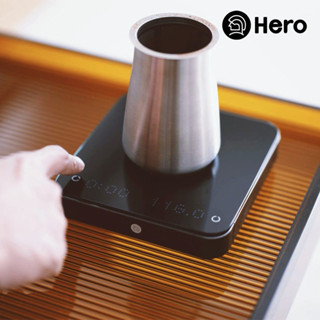 【Hero】靈智LED點陣玻璃金屬流速咖啡電子秤 /手沖咖啡秤/義式機秤
