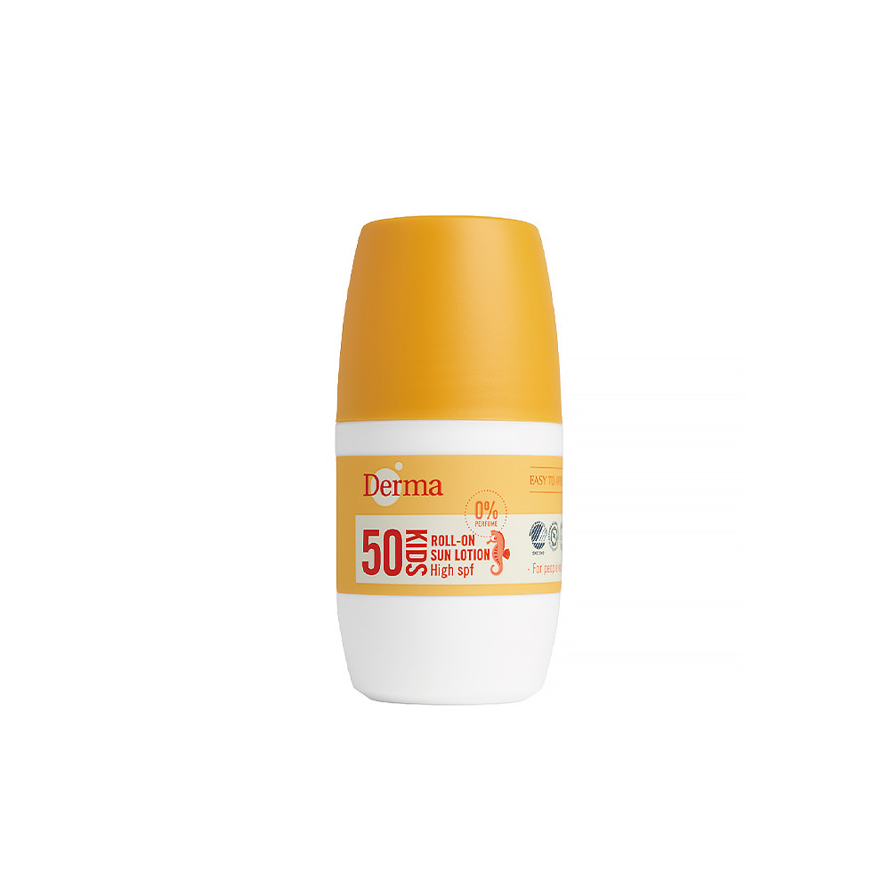 【Derma】兒童滾珠防水防曬乳 50ml/抗UV/保濕/溫和/無添加/天然/蘆薈/丹麥/敏感肌/幼兒/嬰兒