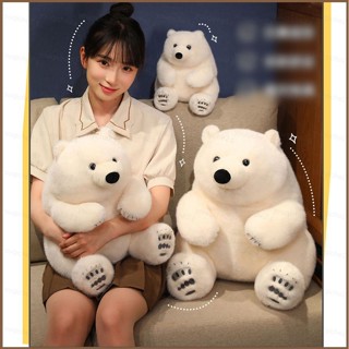Sy 可愛的北極熊毛絨公仔海洋動物禮物送給女朋友嬰兒安撫玩具家居裝飾抱枕 sy