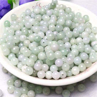 XY24811818-（50顆）翡翠精品玉珠子6mm翡翠散珠子玉石 圓珠diy飾品配件緬甸 玉器批發