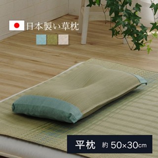 現貨 日本製IKEHIKO燈心草涼感枕50*30cm｜涼感枕頭 藺草 枕頭 除臭 午睡枕 草蓆 除濕 透氣枕頭 富士通販