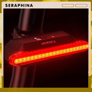 MEROCA 腳踏車智慧剎車尾燈 防水USB充電夜間騎行警示LED燈【Super v橫版寬泛燈光】【深圳貨源】