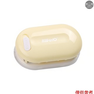 Kw-trio 3 孔打孔紙手持迷你活頁紙打孔器支援 5.5 毫米孔徑 5 張容量,適用於筆記本剪貼簿日記計劃器日曆議程