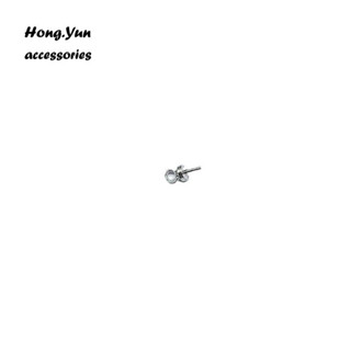 宏雲Hongyun-ls-（100pcs）- 創意新款流行銅質羊眼釘羊角釘吊墜配件 DIY飾品配件時尚珍珠吊針