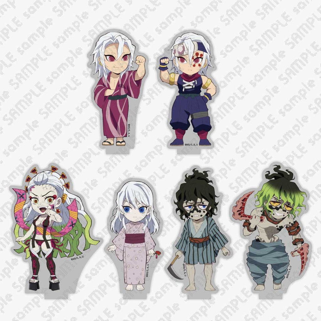 鬼滅之刃周邊動漫 12鬼月妓夫太郎 墮姫兄妹小時候亞克力立牌 和服音柱宇髄天元舉手系列 Q版可愛周邊立牌 #啾咪