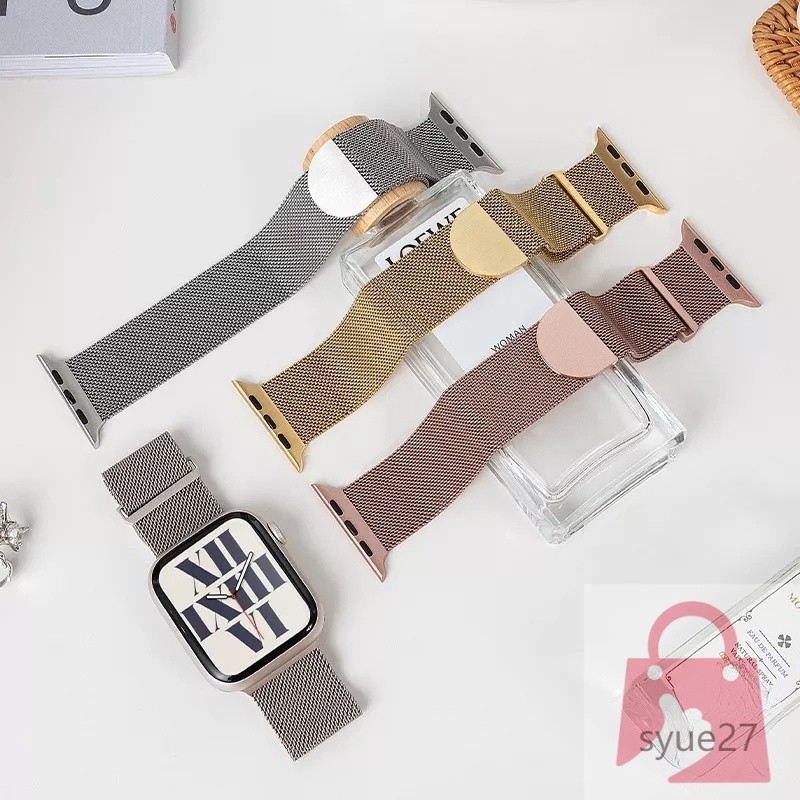 女款 蘋果手錶 磁吸錶帶 適用 Apple Watch ultra S9 8 7 6 5 SE 44/45mm 49mm