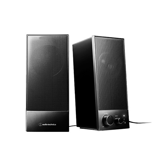 audio-technica 鐵三角 AT-SP105 黑 二件式USB主動式喇叭 音響 桌上喇叭 6W 綠風潮