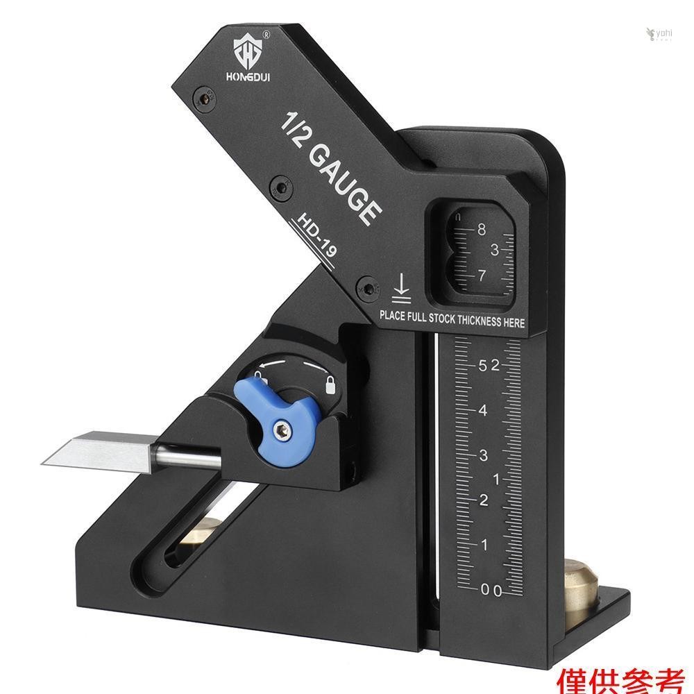 Yot 1/2 量規工件中心查找器鋁合金精密自動中心標記測量工具 1/2 台鋸路由器劃線器工具