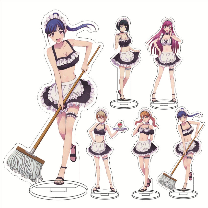 女神咖啡廳 亞克力桌面擺件 鶴河秋水 粕壁隼 幕澤櫻花 亞克力擺件