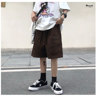 【現貨特價】日系多口袋短褲 工裝褲 休閒短褲 五分褲 設計感 工裝褲