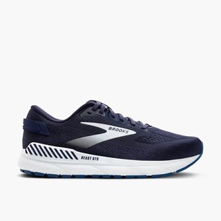 Brooks Beast GTS 24 男 慢跑鞋 氮氣中底 超寬楦 緩衝 野獸系列 深藍 [1104254E452]