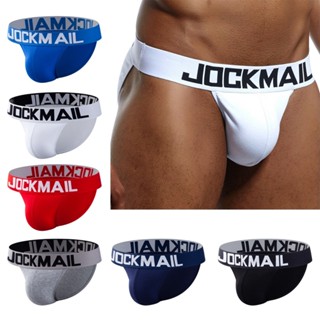 JOCKMAIL 男士三角褲內衣袋 Tanga 男士棉質三角褲套比基尼 U 凸內衣