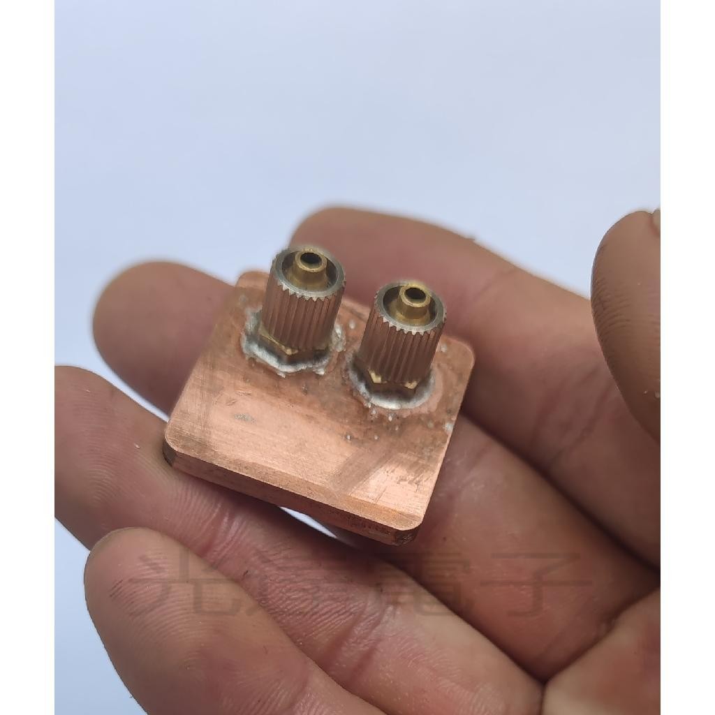 【光達散熱】全焊接紫銅超薄水冷頭 手機水冷散熱器製冷片散熱水冷頭